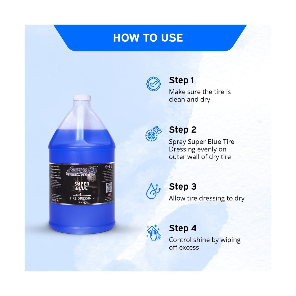 LANE'S Super Blue Tire Dressing Spray | High-Gloss Car Tire Shine Spray | No ... | eBay LANE'S Super Blue Tire Dressing Spray | High-Gloss Car Tire Shine Spray | No ... | eBay