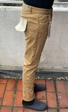 Pantalone jeans uomo Zara pants chino slim skinny stretto 44 34 senape cotone elasticizzato