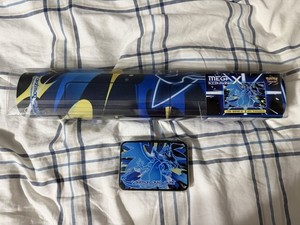 Pokémon Card Mega Charizard X Playmat + Damage Counter Tin Korean