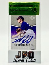2014 Leaf Kyle Freeland Rookie Prize Draft On Card Auto #16 (Beckett Authentic). rookie card picture