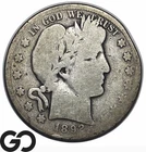 1892-S Barber Half Dollar *Better San Francisco Date* Desired In All Conditions