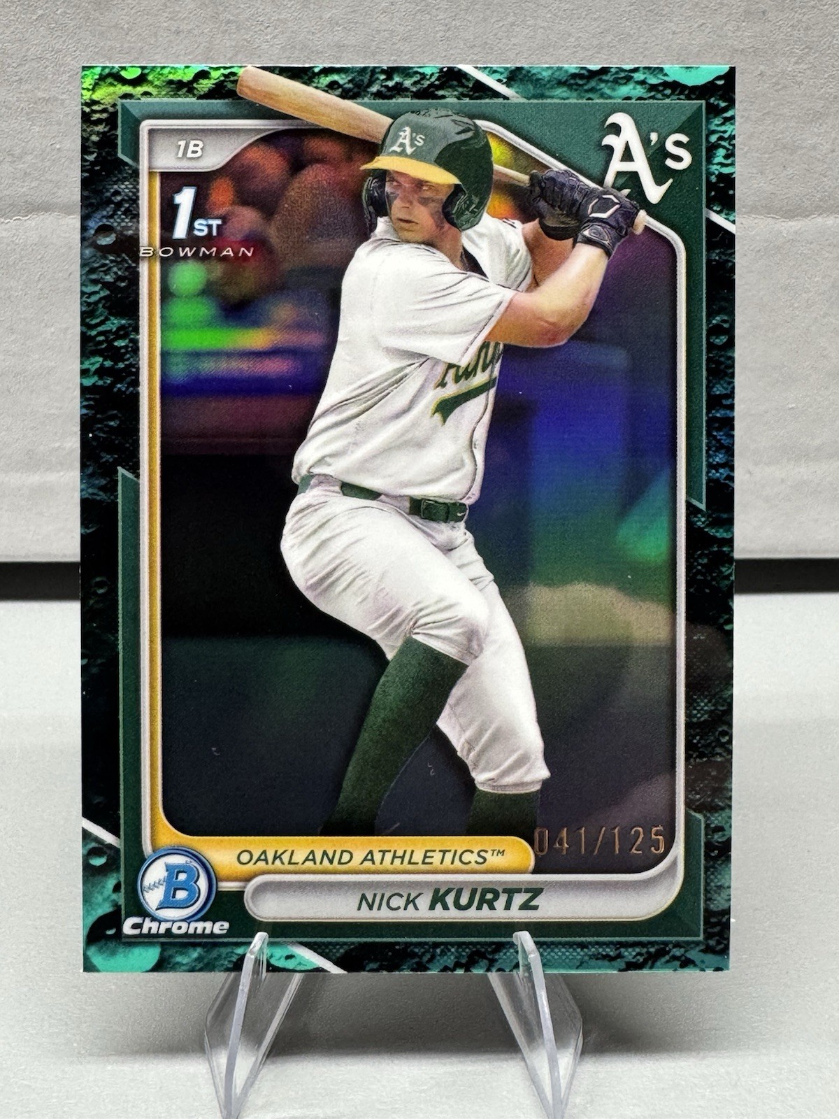2024 Bowman Draft - Chrome Nick Kurtz #BDC-56 Aqua Lunar Refractor /125 (RC)