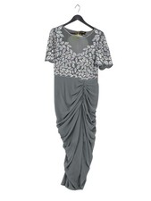 Virgos Lounge Bodycon Midi Dress UK12 in Grey