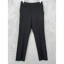 Hugo Boss Pants Womens Tarera Trouser Wool Straight Leg Minimalist Office Black