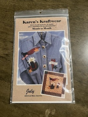 Karen s Kraftwear God Bless America Applique Kit