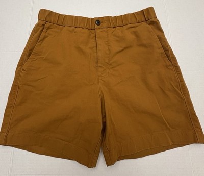 Everlane Uniform Pull-On Performance Men's Chino Short in Burnt Orange Size M