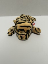 Stripes The Tiger Orange & Black TY Beanie Baby PE Pellets Plush Toy