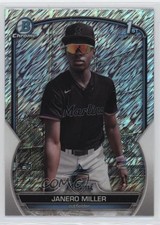 2023 Bowman Chrome Prospects Shimmer Refractor Janero Miller #BCP-184 0su2