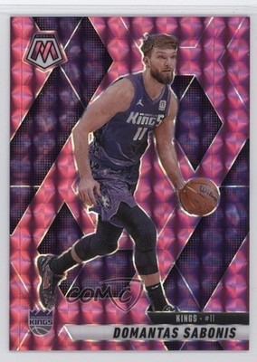 2024-25 Panini Mosaic Pink Mosaic Prizm 111/175 Domantas Sabonis #17 0c6