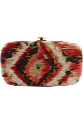 OSCAR DE LA RENTA MULTI SATIN CLUTCH