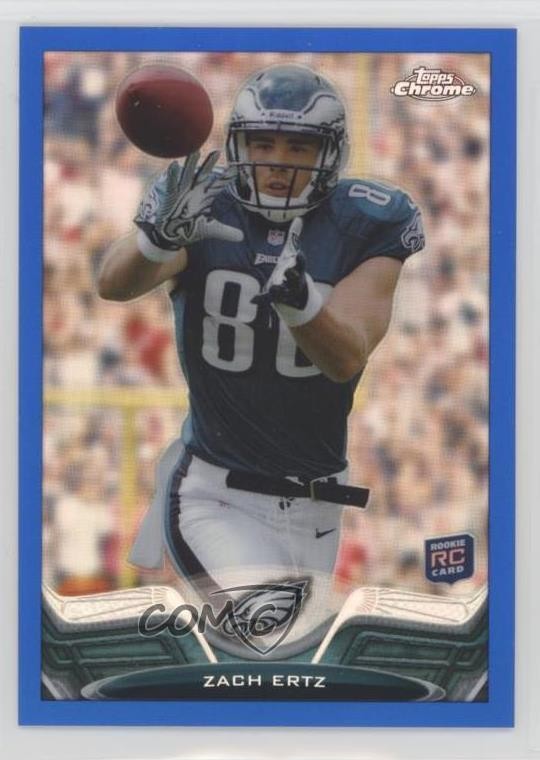 2013 Topps Chrome Blue Border Refractor 10/199 Zach Ertz #76 10lp