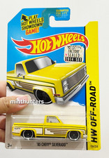 HOT WHEELS 2014 HW OFF-ROAD '83 CHEVY SILVERADO YELLOW FACTORY SEALED