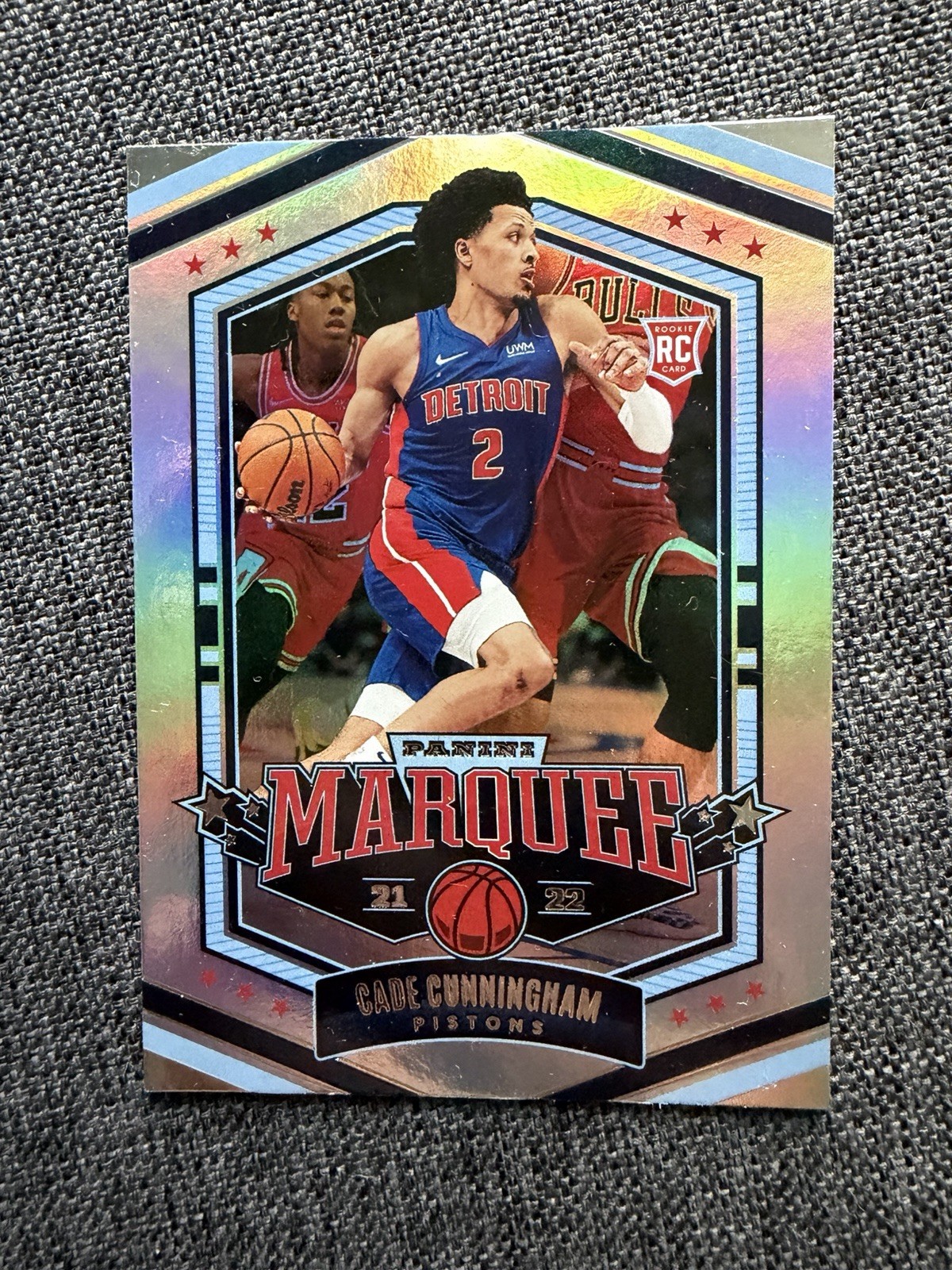 Cade Cunningham 2021-22 Panini Chronicles Marquee Rookie Card #367 RC Pistons