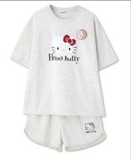 L Hello kitty Sanrio Kawaii Ivory pajamas New long sleeves New