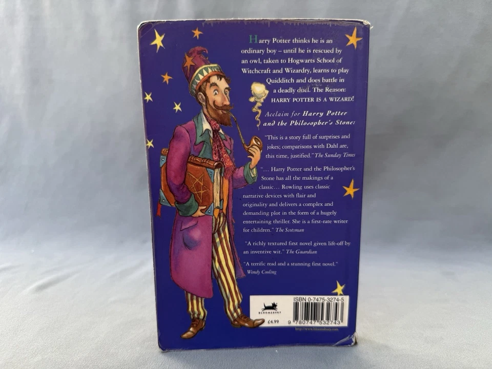 Harry Potter and the Philosopher's Stone, PB, First CANADA Edition / 5th Print. - Image 2 of 4