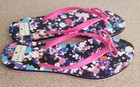 Kate Spade Hot Pink Thong Sandals Have Front Gold Charms-size 11 — photo 2