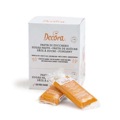 DECORA PASTA DI ZUCCHERO ARANCIO 100gr 0310172 - Foto 1 di 1