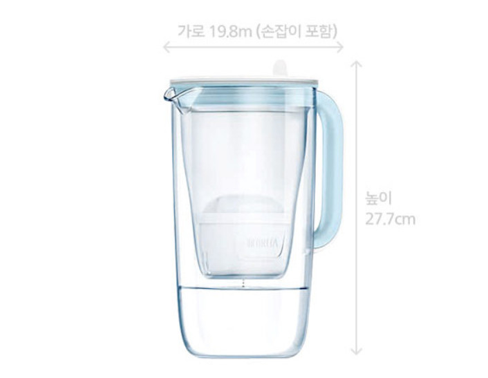 BRITA Glass Water Filter Jug 2.5L + 1 Filter Included / Express