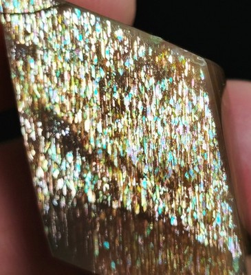 Raw Natural Golden Rainbow Lattice Sunstone Freeform Reiki Stone Healing