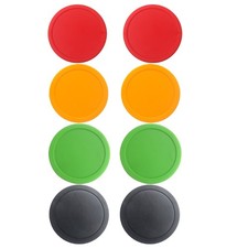 Home Air Hockey Round Replacement Pucks for Game Tables Equipment 8 Pack