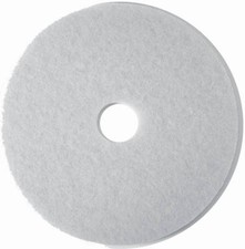 5 Pack - Polishing Floor Pad, 4100, White, 20 In. - 08484