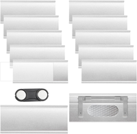 12 StüCk Namensschilder FüR Kleidung Magnet, Aluminium Namensschilder Mit Starke