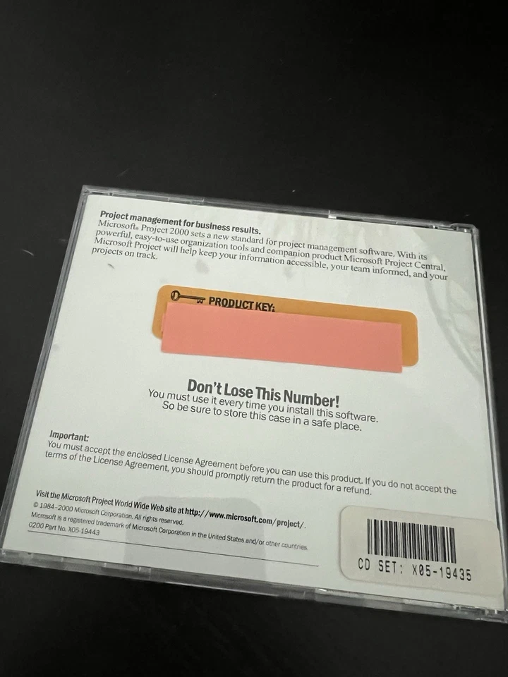 Microsoft Project 2000_ Project Management Solution Software With Product Key - Image 3 of 3