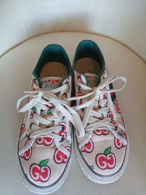 Gucci Tennis 1977 apple print sneakers