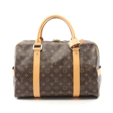 Louis Vuitton Carryall Monogram Coated Canvas Boston Bag Men Bronze One Size