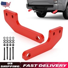 2pcs Red Rear Bumper Tow Hook Rescue Recovery Kit For Toyota Tacoma 2024 25 2026 2pcs Red Rear Bumper Tow Hook Rescue Recovery Kit For Toyota Tacoma 2024 25 2026