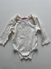 Juicy Couture Long sleeve one piece Baby Girls Size 6-9 Months White & Pink