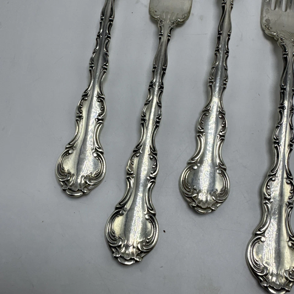 Juego de 9 tenedores de cena Gorham Strasbourg Sterling 7 1/2" sin monograma Foto 2 de 4