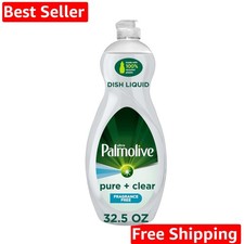 Ultra Dishwashing Liquid Dish Soap, Pure Clear Fragrance Free - 32.5 Fluid ...