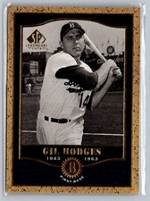 2001 SP Legendary Cuts #28 Gil Hodges