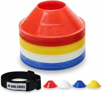 GSi Sports Training Cones for Agility Drills   Soccer & Basketball Multi-Spor...