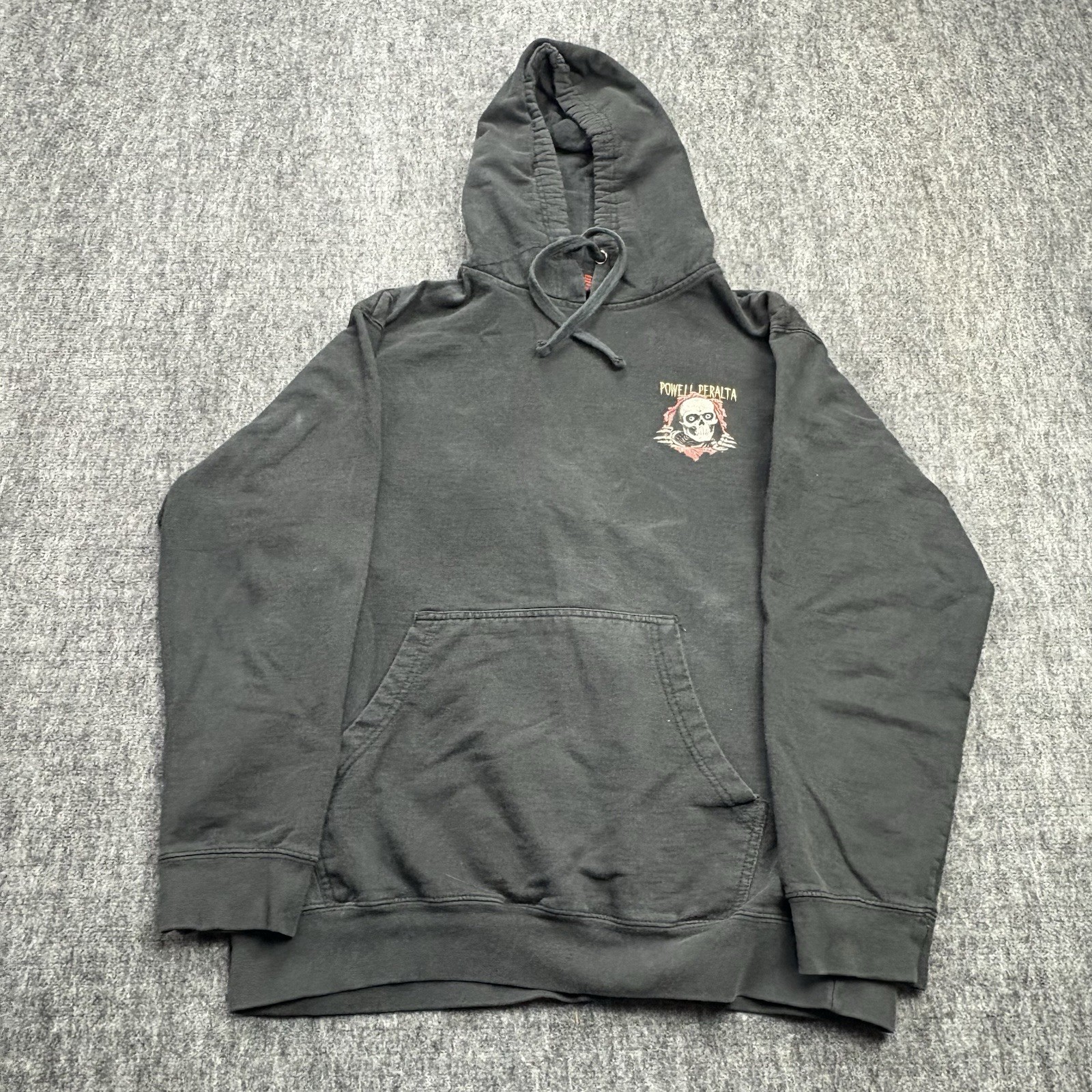 Powell Peralta Ripper Skeleton Hoodie Men’s M Black Skate Sweatshirt