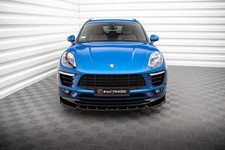 Maxton Design Frontlippe V.2 passend für Porsche Macan Mk1 schwarz Hochglanz