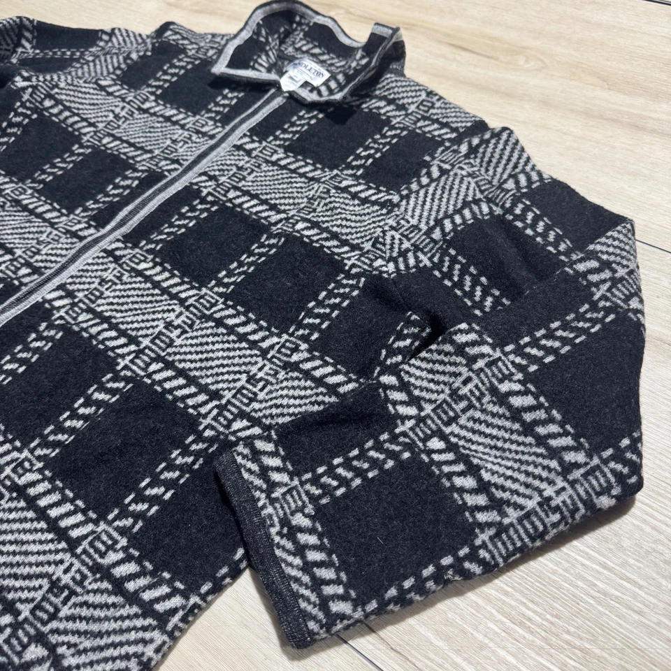 Pendleton Plaid Sweater Jacket Women’s XXXL 100% Virgin Merino Wool Full Zip Up - Image 3 of 4