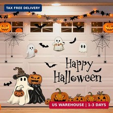 23Pcs Halloween Garage Decoration Magnet Stickers Ghost Pumpkin Bat Refrigerator