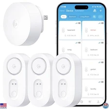 GoveeLife Upgraded Smart Water Leak Detector 1s with 1804ft Ultra-Long Range,