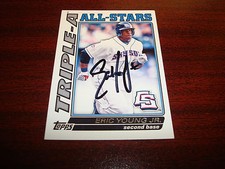 2010 TOPPS TRIPLE-A ALL STARS ERIC YOUNG JR. ROCKIES SIGNED AUTOGRAPH CARD 