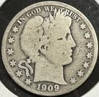 1909-p BARBER HALF DOLLAR.