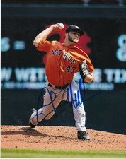 LANCE MCCULLERS JR   HOUSTON ASTROS   ACTION SIGNED 8x10