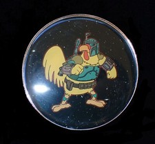 2009 SOMETHING, SOMETHING, DARKSIDE CHICKEN BOBA FETT BELT BUCKLE LICENSED NEW 