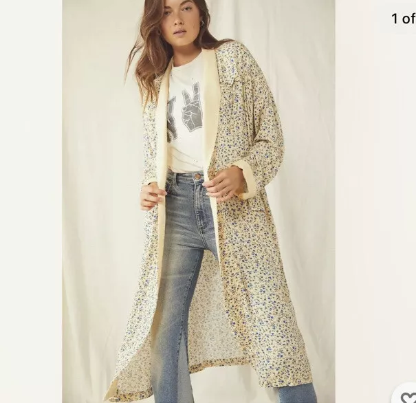 Printed clearance duster jacket