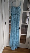Ashley Lauren Prom Dress Size 0, Color Sky, Worn Once, Unaltered