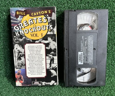 Bill Cayton's Greatest Knockouts Vol. 1 VHS 1992 Boxing Video Tape