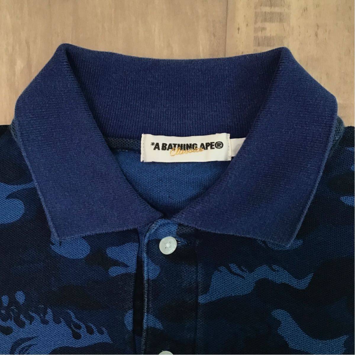 BAPE fire camo polo shirt blue flame A Bathing Ape Size M | eBay BAPE fire camo polo shirt blue flame A Bathing Ape Size M | eBay