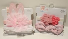 Just one you by Carters Infant Baby Headbands Easter Girls Stretchy 4pc