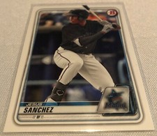 2020 Bowman Baseball Prospects Jesus Sanchez Miami Marlins base card #BP-11
